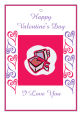 Hearts Clipart Valentine Vertical Rectangle Favor Tag 1.875x2.75